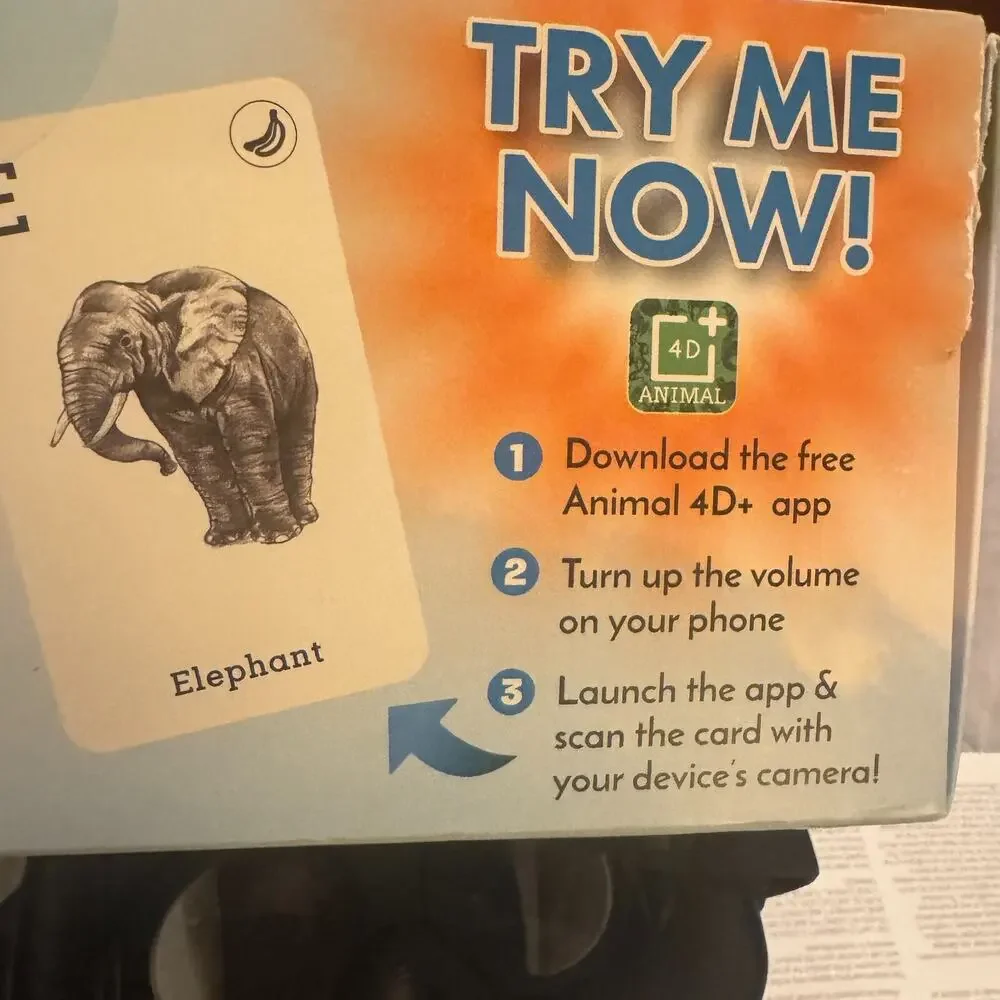 ETVRARZOO 4D+ Utopia 360 VR‎ Headset & Animal Zoo Augmented Reality Cards